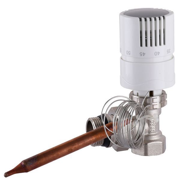 Вузол пiдмiшування з термоголовкою ECO 01A-5 3/4&Prime;х3/4&Prime; кутовий 23567 фото