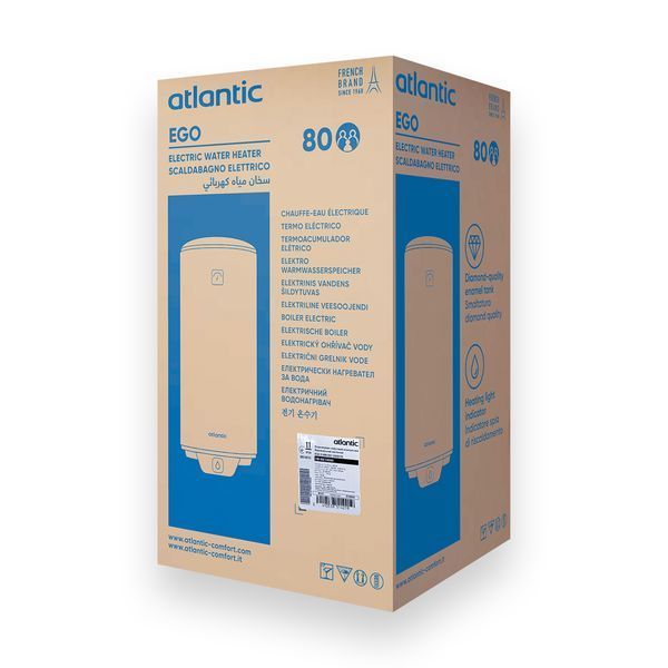 Водонагрівач Atlantic Opro Ego VM 080 D400S (1200W) 000038859 фото