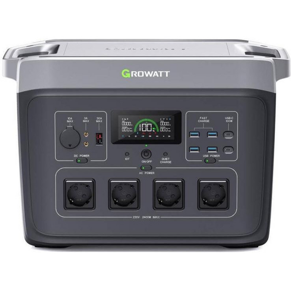 Зарядна станція Growatt Infinity 2000 Pro 2400W, 2048Wh (PPSL00.0002000) Growatt Infinity 2000 Pro фото