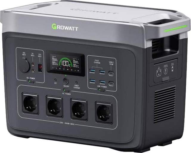 Зарядна станція Growatt Infinity 2000 Pro 2400W, 2048Wh (PPSL00.0002000) Growatt Infinity 2000 Pro фото