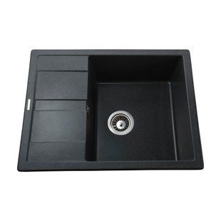 Гранітна мийка Globus Lux ONE графіт 650х500мм-А0001 2983 фото