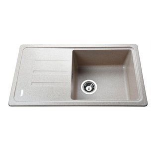 Гранітна мийка Globus Lux LUGANO мигдаль 780х435мм-А0008 21421 фото