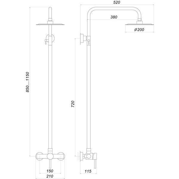 Душова система Globus Lux ALPEN S-SH-005 20415 фото